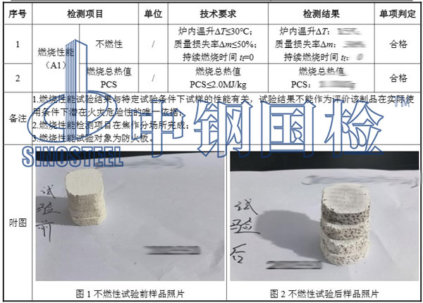 通風(fēng)管道耐火檢測(cè)結(jié)果