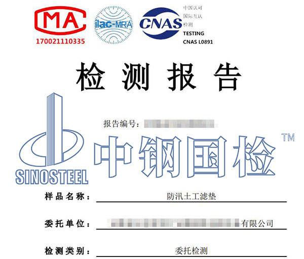 濾墊檢測報告